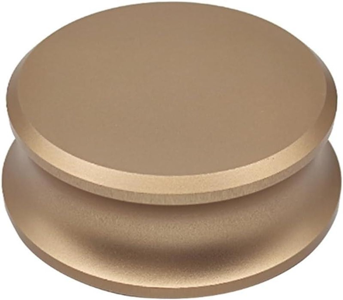 Platenspeler Gewicht - Stabilisator Disc - Geluid Verbeteren - Trillingen Absorberen - 8.3 cm Breed - Goud