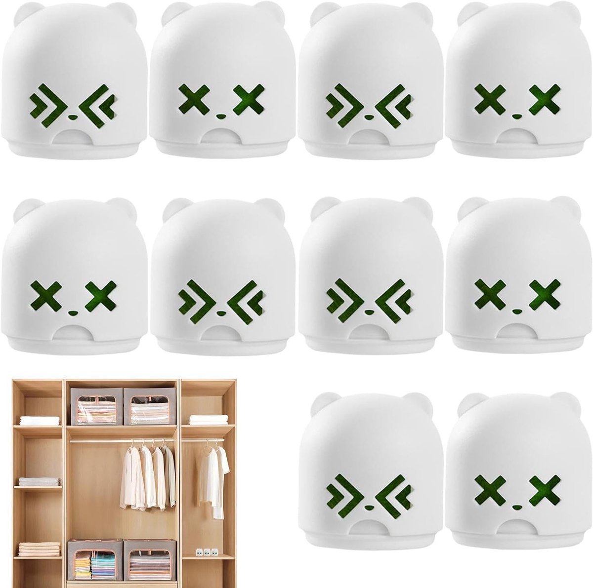 Schoenluchtverfrisser ballen - Geurverwijderaars - Schoenen Opfrissen - Hol Design Ademend - 10 Stuks - Grijs