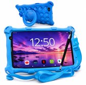 AngelTech Kindertablet PRO MAX - Android 15 - 4+3GB RAM - 64+64 GB - Snelle 8 Inch Kindertablet - Vanaf 3 Jaar - Perfect Voor School - Ouderlijk Toezicht - Ook Voor Volwassenen - 360° Fidgy Beschermhoes - Blauw