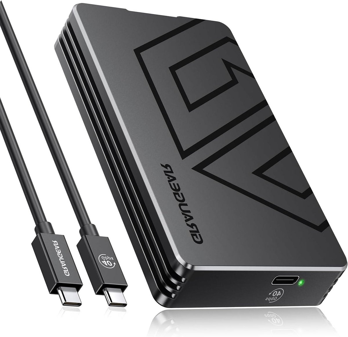 SSD Behuizing - Externe Opslag - Snelle Data Transfer - Gereedschapsloos Ontwerp - 10 cm - Zwart