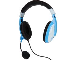 Gaming Headset - Microfoon Hoofdtelefoon - Online Communicatie - Multifunctionele Plug - 318 Gram - Grijs Blauw