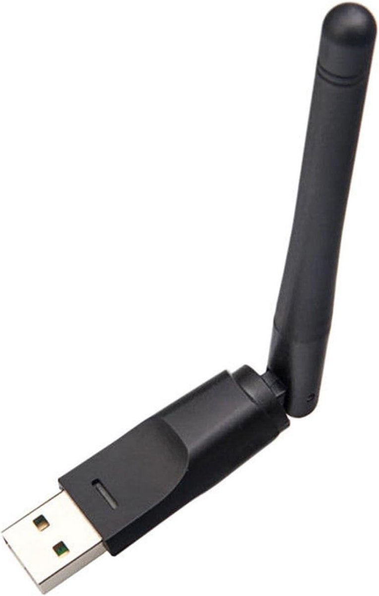 Draadloze Wifi Adapter - Netwerkkaart Ontvanger - Internet Verbinding - Krachtige Externe Antenne - 150 Mbps Snelheid - Zwart