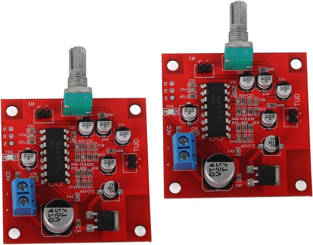 Microfoon Galm Module - Reverb Board - Audio Verbetering - Compact Ontwerp - 50x50mm - Groen