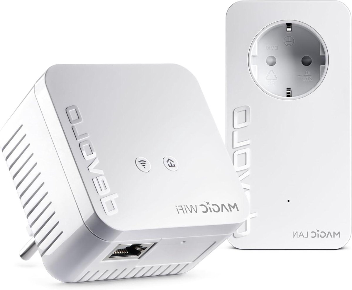 Powerline WiFi Kit - Internet Versterker - Internet Overal - Via Stroomnet - Tot 1200 Mbps - Wit