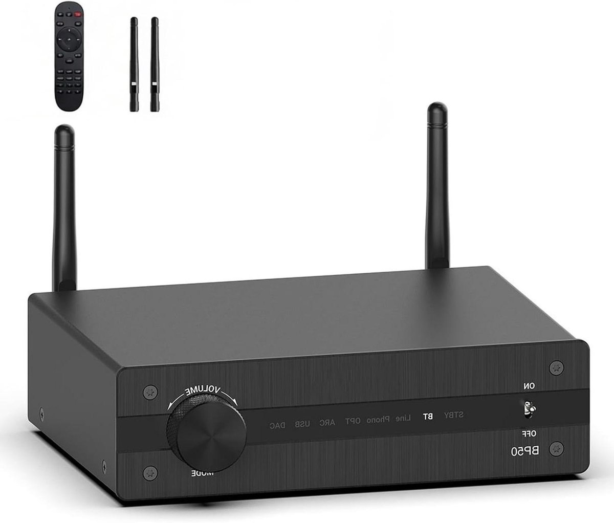 Streaming Versterker - Muziek Streamer - Home Entertainment - Multiroom Audio - 33x25x9cm - Zwart