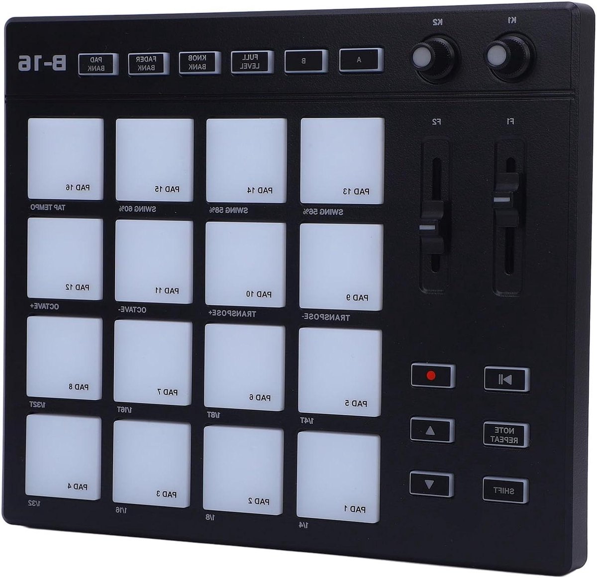 MIDI Pad Controller - Drum Pad - Muziek Productie - 16 Verlichte Pads - 30 x 24 x 10 cm