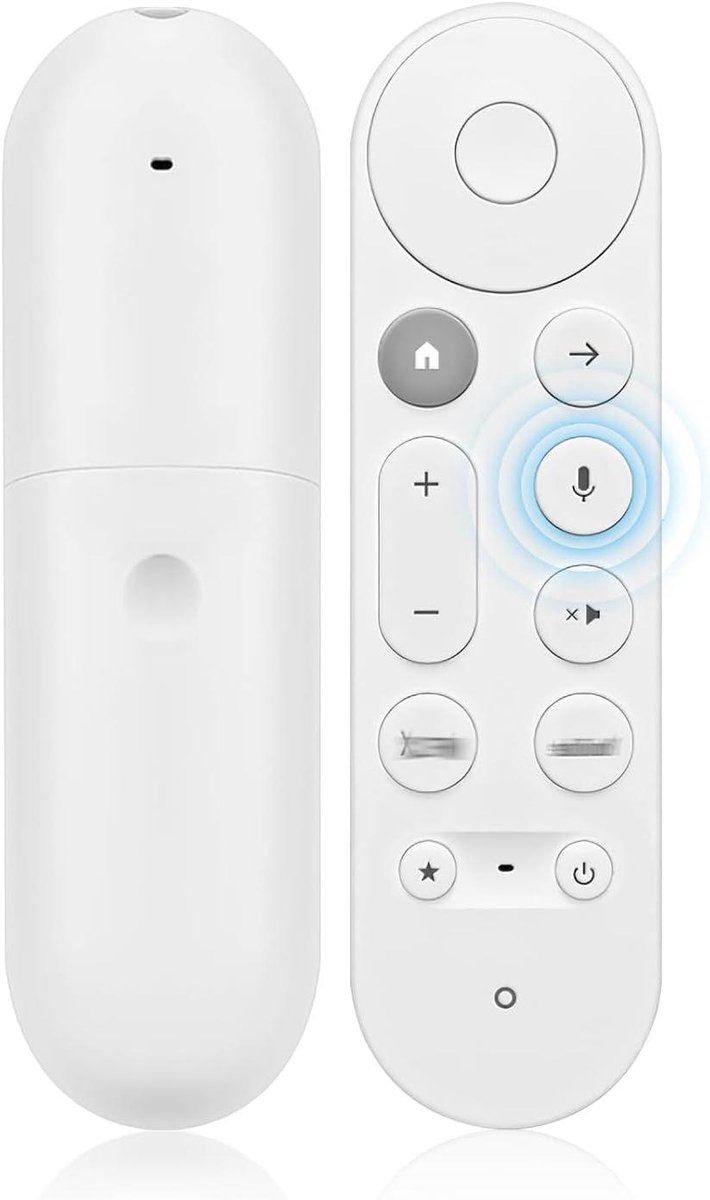 Spraakafstandsbediening - Google TV afstandsbediening - Streamen bedienen - Gesproken zoekopdracht - 8 Meter bereik - Zwart