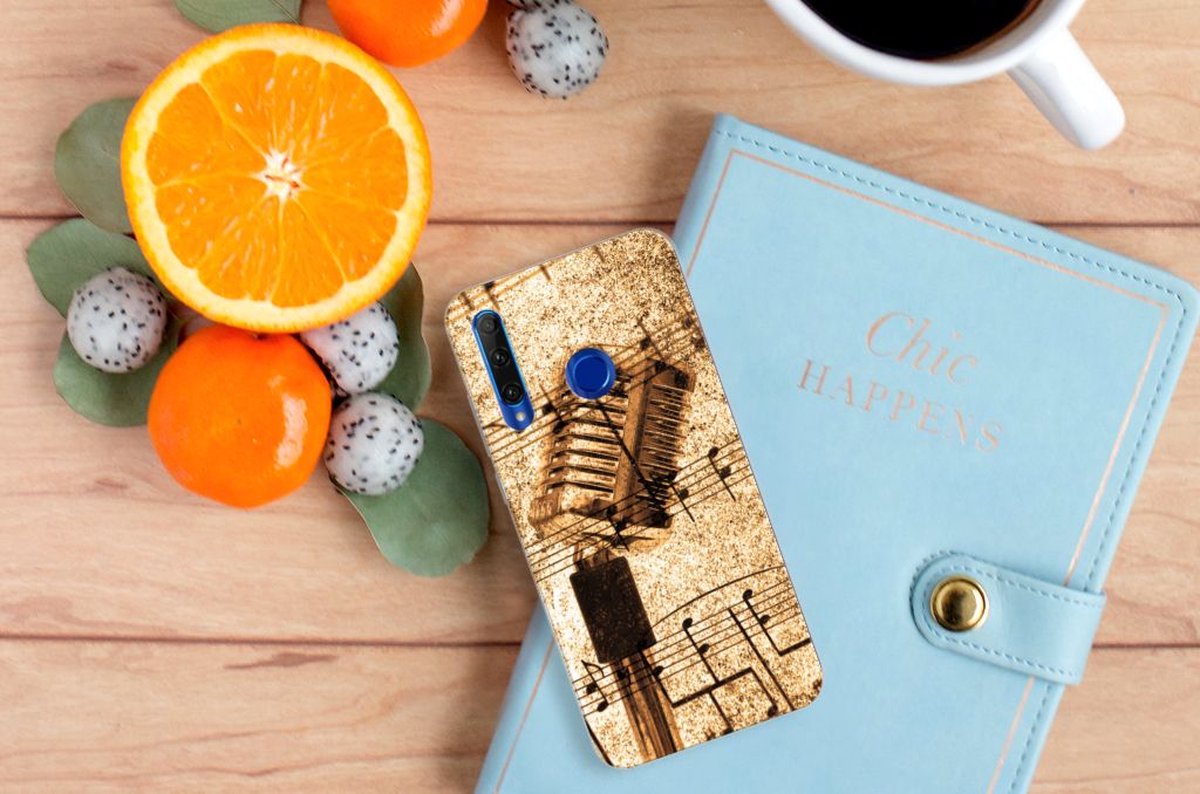 Honor 20 Lite Siliconen Hoesje met foto Bladmuziek