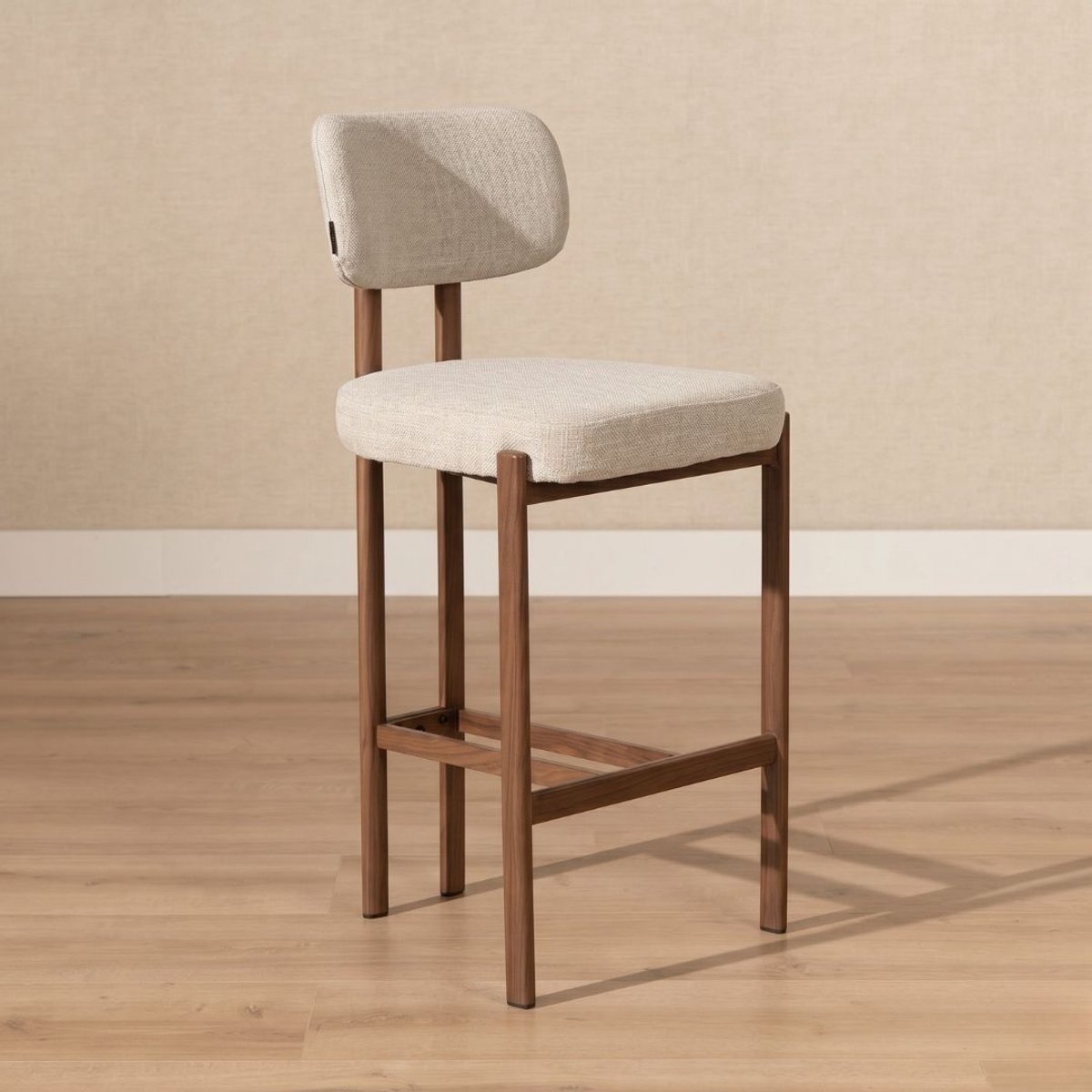 Bronx71 Barkruk Nori linnen taupe 70 cm - barstoel