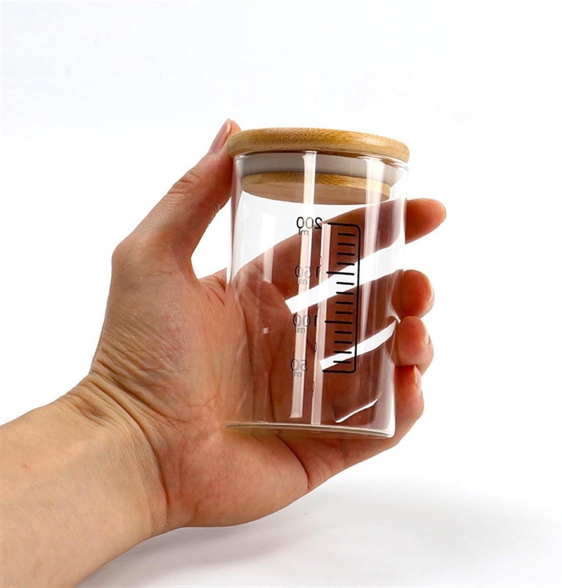 Zuurdesem Starterset - Glazen Pot - Zelf Brood Bakken - Brede Opening - Tot 900ml - Transparant