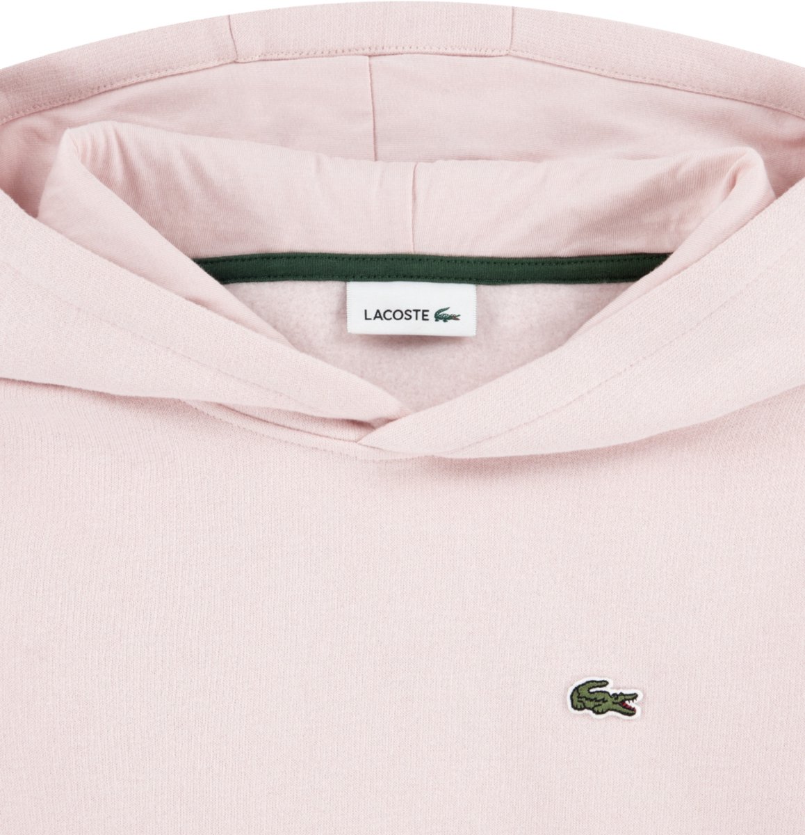 Hoodie Lacoste Kids Lcb Core Fleece Pullover Nidus Roze