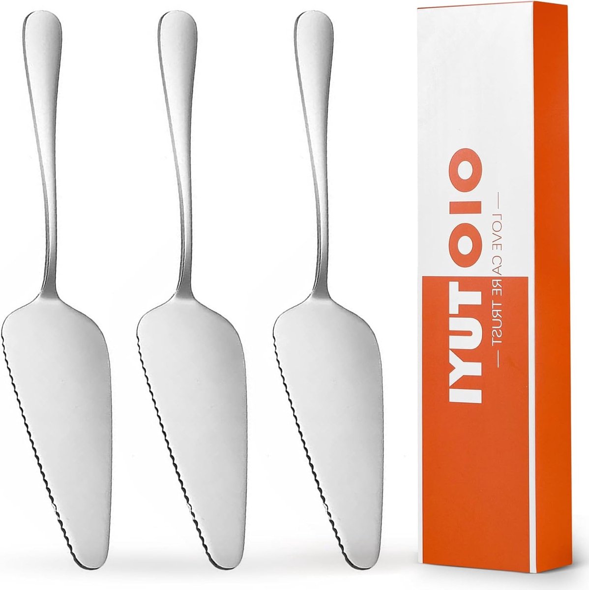 Drie Delige Set van RVS Taartserveerders en Taartscheppen, Perfect voor Keuken, Feestjes en Restaurants, Inclusief Lasagnelepel en Taartmes