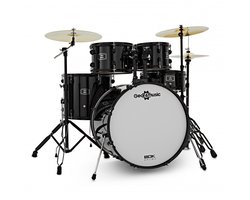 BDK-22 Expanded Rock Drum Kit by Gear4music, Black
