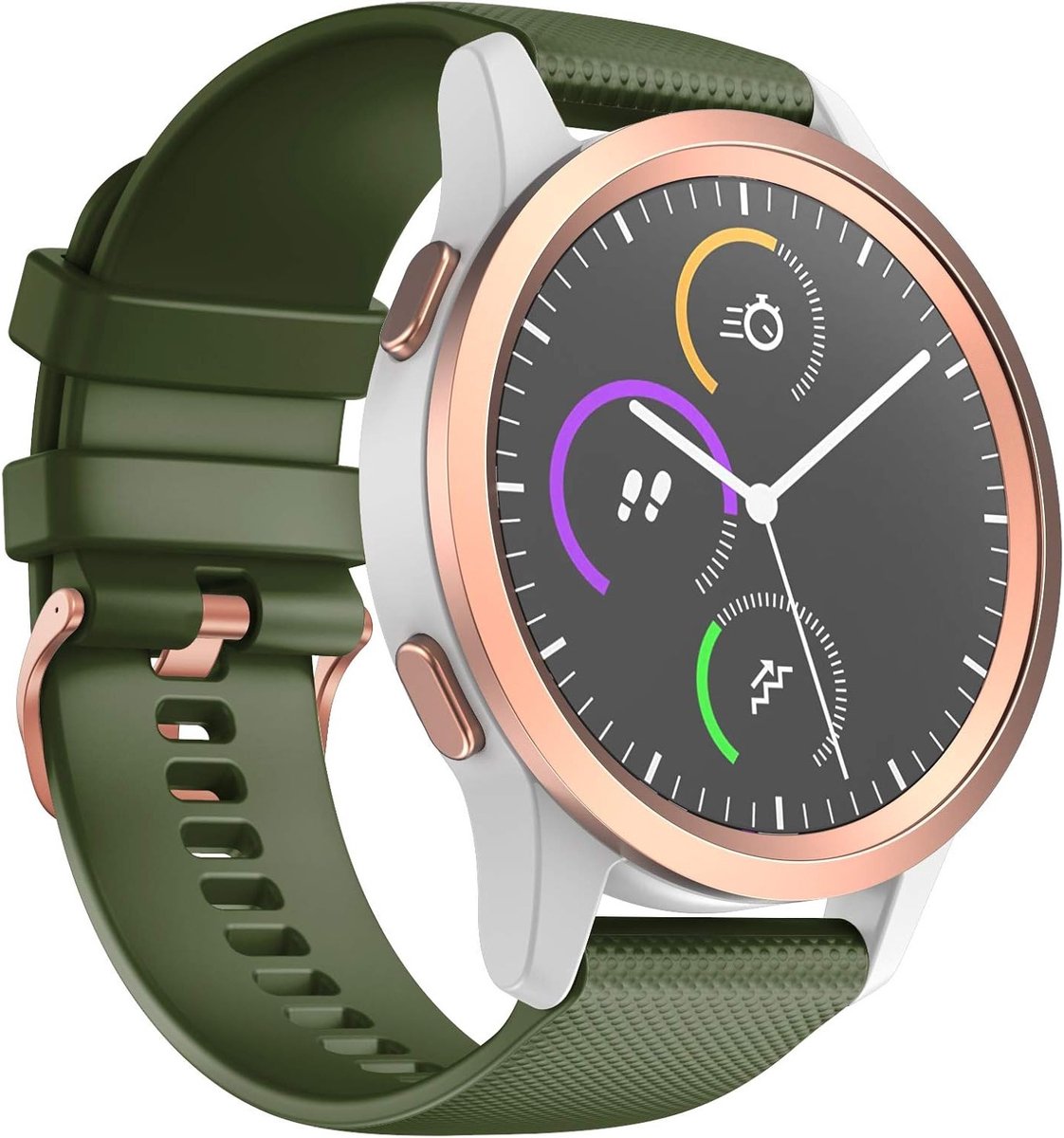 18mm Snelle Bevestigingsband voor Smartwatches - Geschikt voor Vivoactive, Fossil Q en Xiaomi - Duurzaam, Verstelbaar en Comfortabel