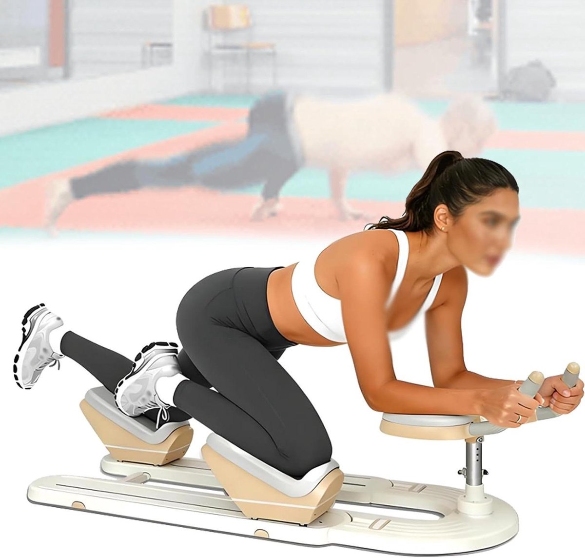 Rug Draai en Strek Trainer - Tailleversteviger Core Trainer - Thuis Fitness - Kruipbeweging Simulatie - 124 cm Lengte - Meerkleurig