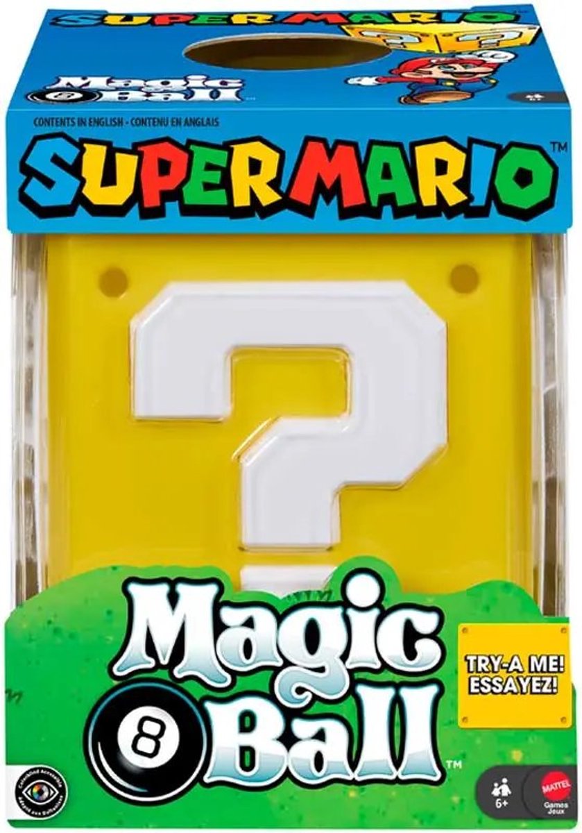 Mattel Magic 8 Ball Super Mario speelgoed - interactief spel.