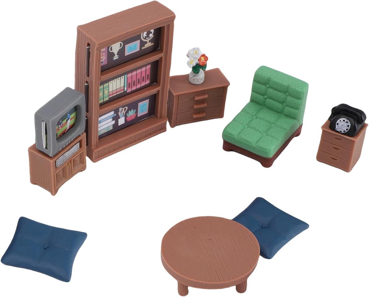 Poppenhuis Meubelset - Miniatuur Meubels - Poppenhuis Decoratie - Levensechte Details - Schaal 1:12 - Niet gespecificeerd