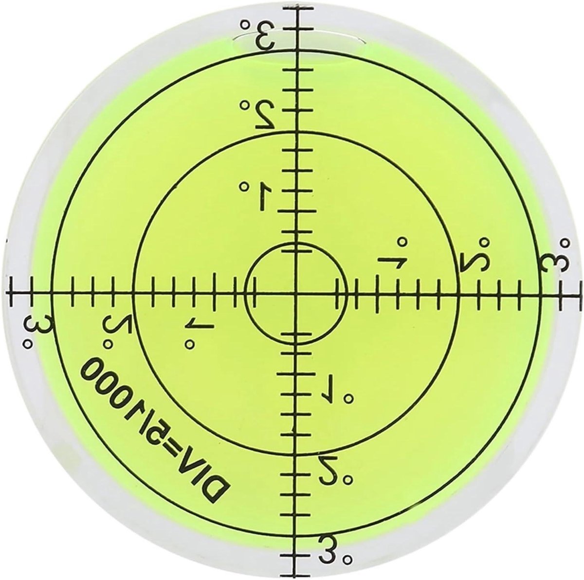 Ronde Waterpas - Meetgereedschap - Camera Compensatie - Schaal Verdeling - 60 mm diameter - Rood
