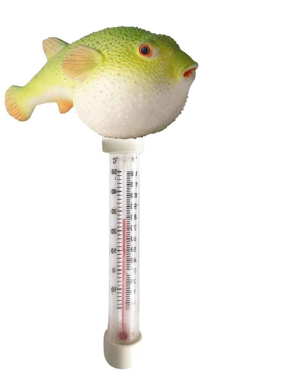 Badthermometer Dieren - Waterthermometer Zwembad - Watertemperatuur Meten - Groot Display - 20 cm - Dolfijn