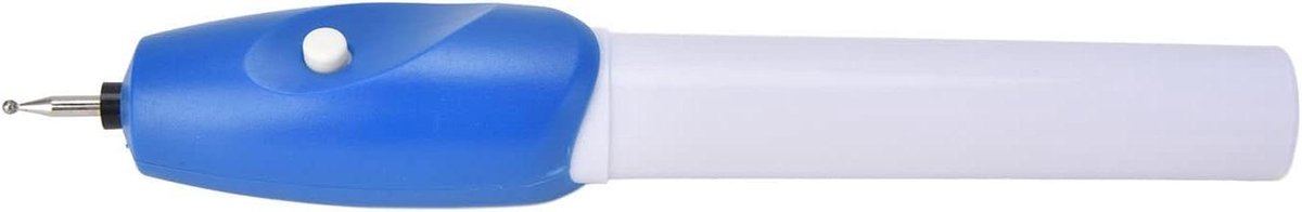 Elektrische Graveerset - Graveerpen Snijpen - Objecten Personaliseren - Veilig en Handig - 17.5 cm - Grijs