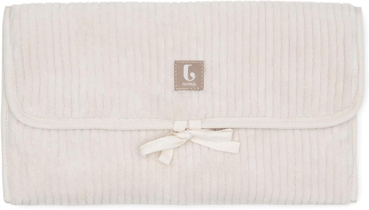 Commode mat - Luierkussen Mat - Babyverzorging Onderweg - Met Vakken - 71 x 50 cm - Oatmeal
