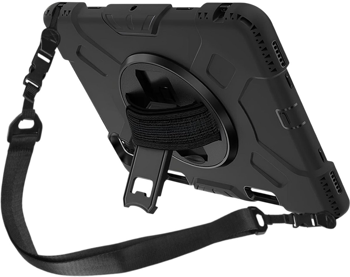 Eiger Peak 500m Back Cover Hoes Zwart Geschikt voor Apple iPad 11 (2025) / 10.9 (2022)