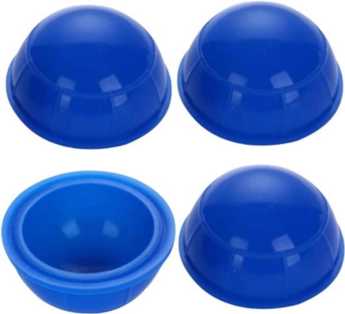 4 stuks siliconen cups voor cupping massage thuisgebruik - blauw
