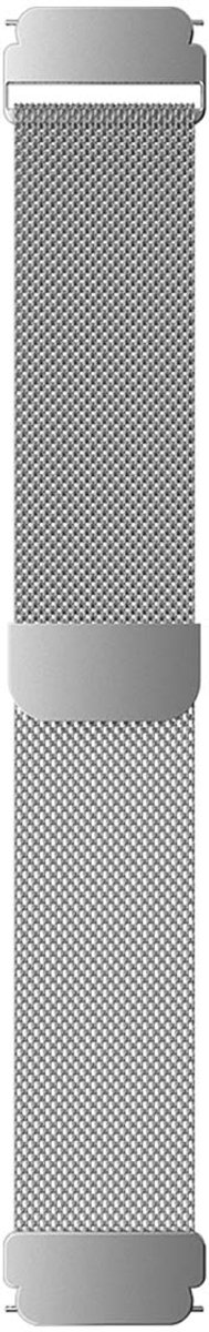 Bigben Connected, Bracelet Maille Milanaise pour Montre Connectée Universel 22mm, Zilver