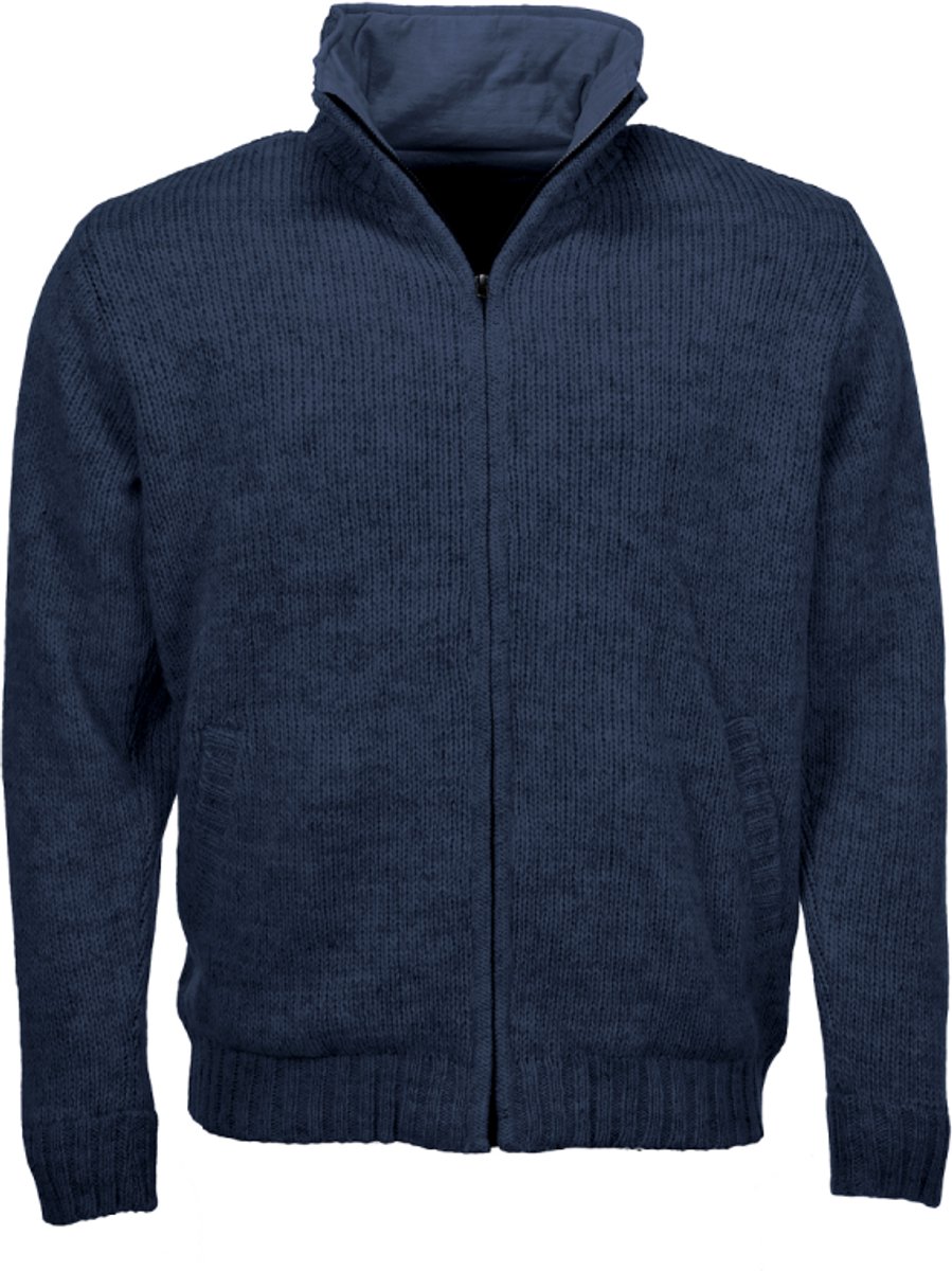 Pure Wool Herenvest MNL-1703 Marine Marine Blauw