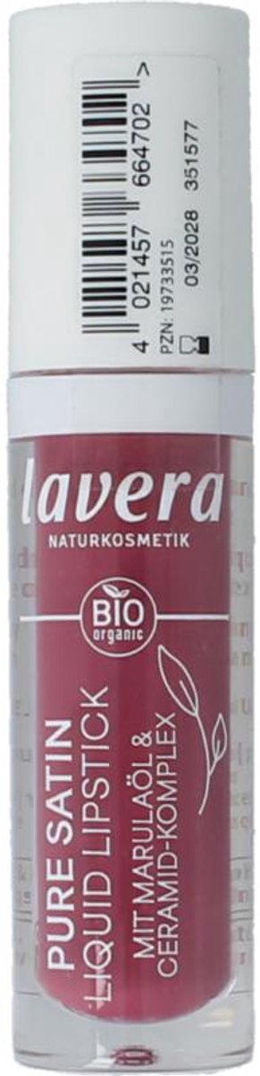 Lavera Lipstick Liquid Wild Mauve 03 Bio (1 stuk)