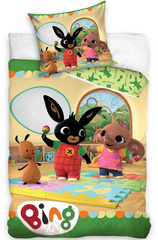 Bing Bunny Dekbedovertrek – Eenpersoons – 140 x 200 cm – Katoen