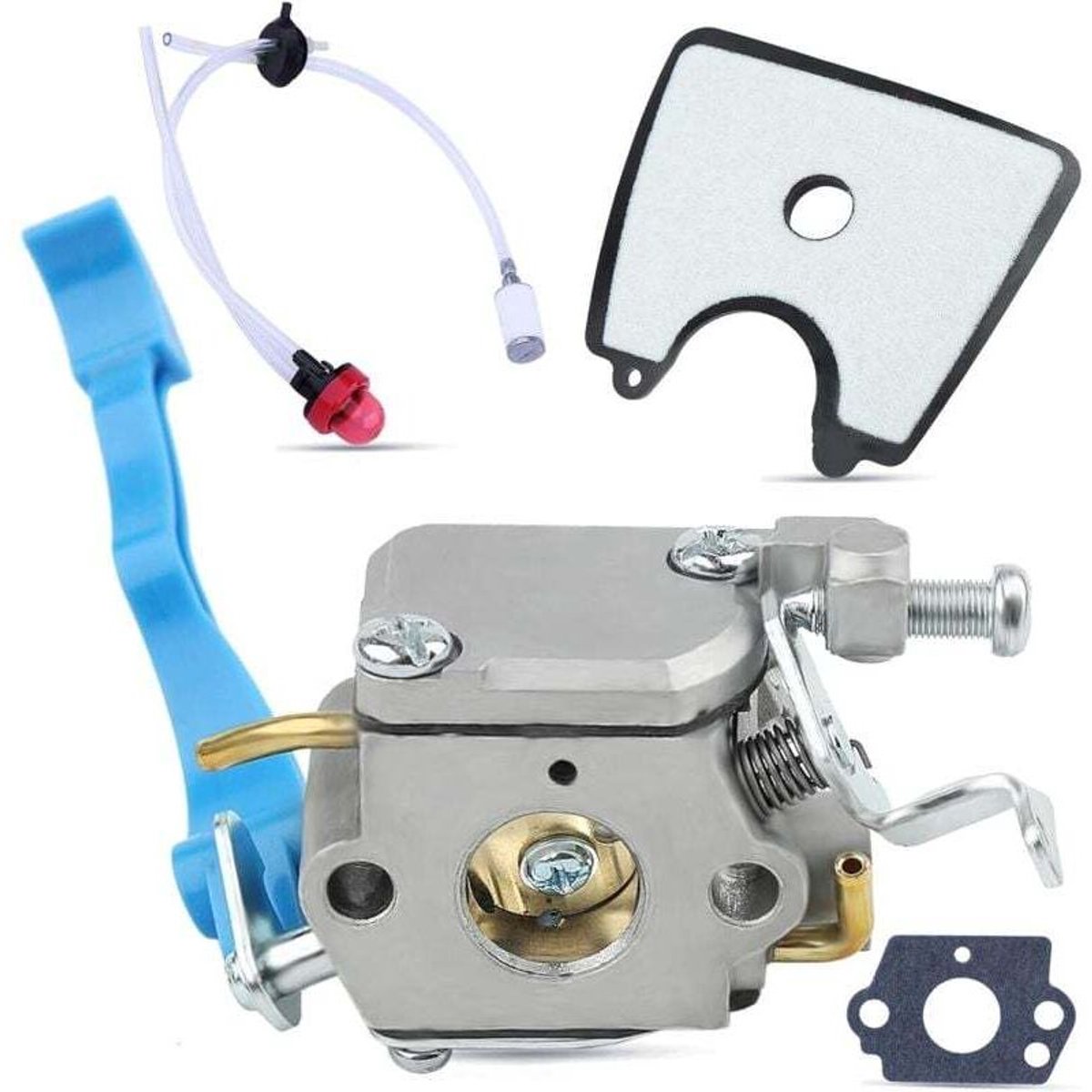 Carburateurrevisieset geschikt voor Husqvarna 125B 125BX 125BVX handblazer, geschikt voor Zama motor 581798001 545081811 545112101 carburateur.