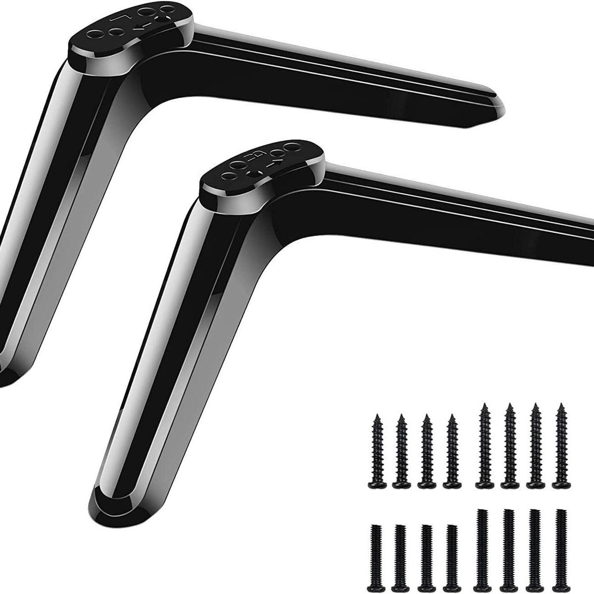 Universele TV Voeten - TV Stand - TV Plaatsen - Robuuste ABS Constructie - 32-55 Inch - Zwart