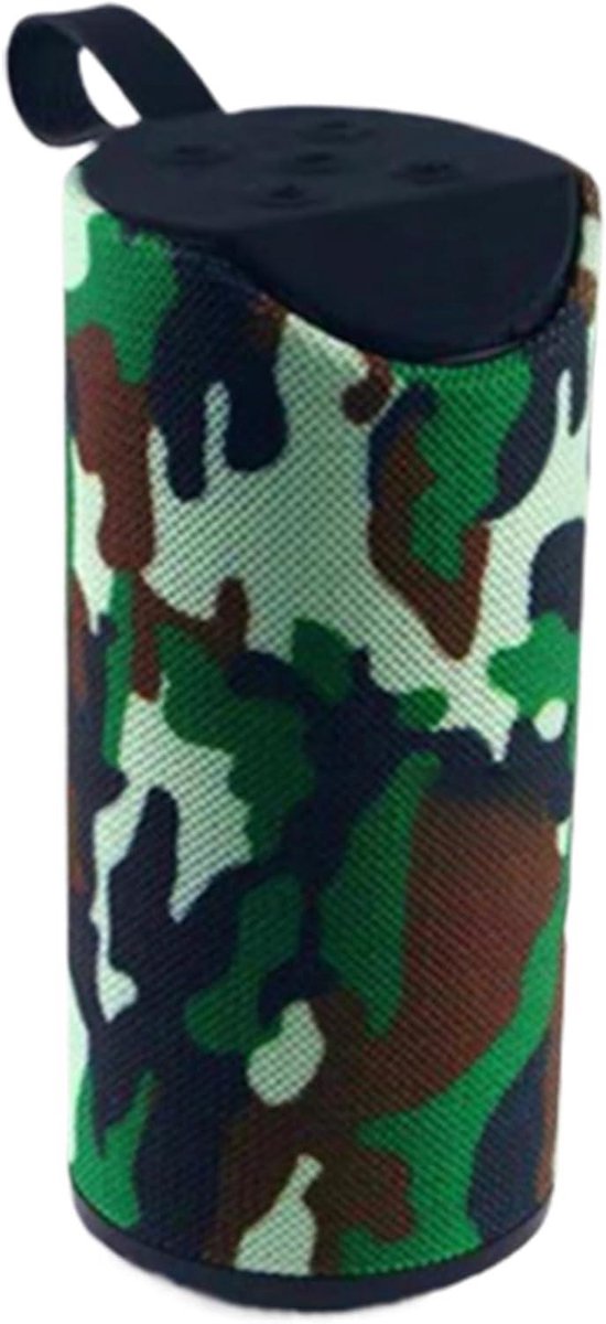 Draagbare Speaker - Reis Speaker - Muziek Luisteren - Waterdicht en Schokbestendig - 6.6x6.6x15.2cm - Camouflage