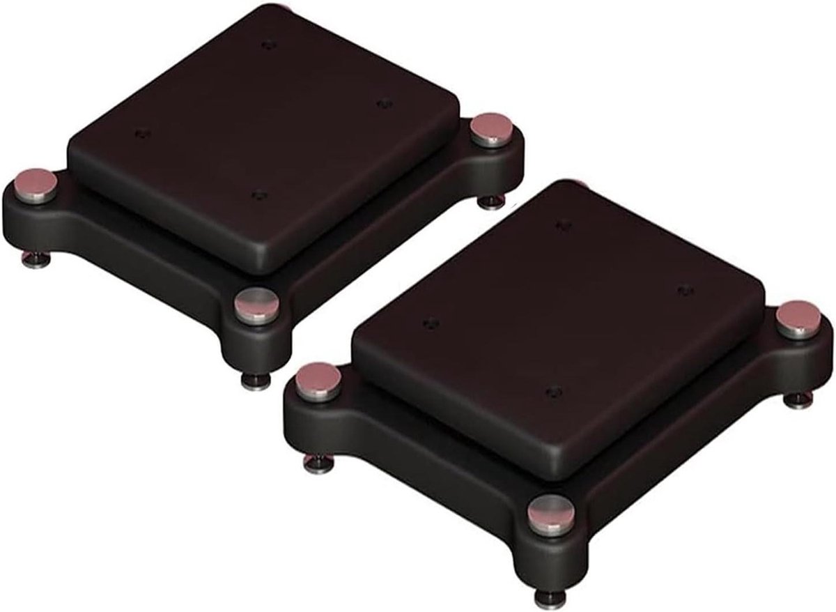 Luidsprekerstandaards - Subwoofer Isolatievoeten - Verbeteren Geluidskwaliteit - Trillingsdemping - 25x35 cm - Zwart