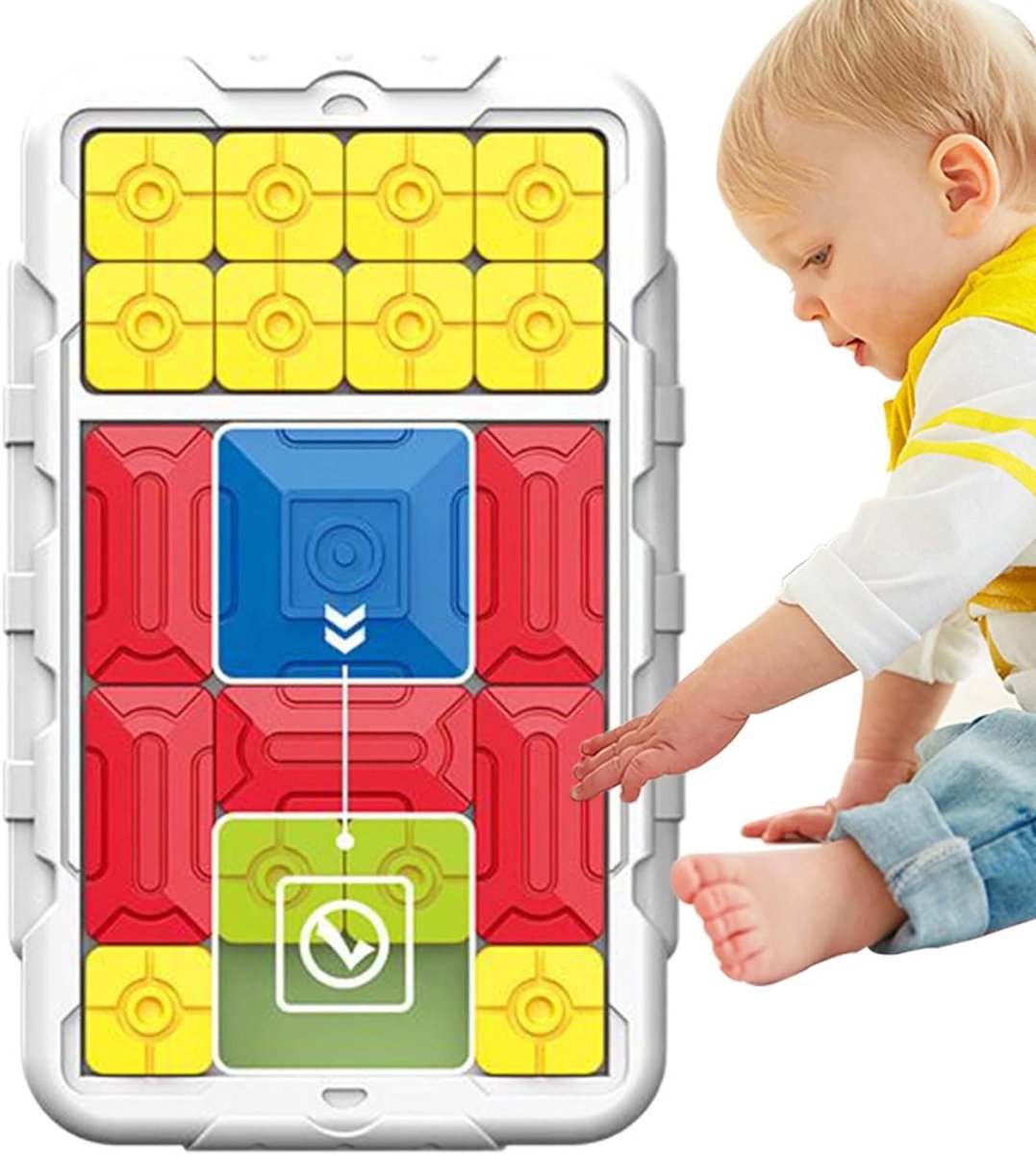 Slider Puzzel - Hersenbreker Spel - Cognitieve Stimulatie - 500 Levels - 19.5 x 12.2 cm - Wit