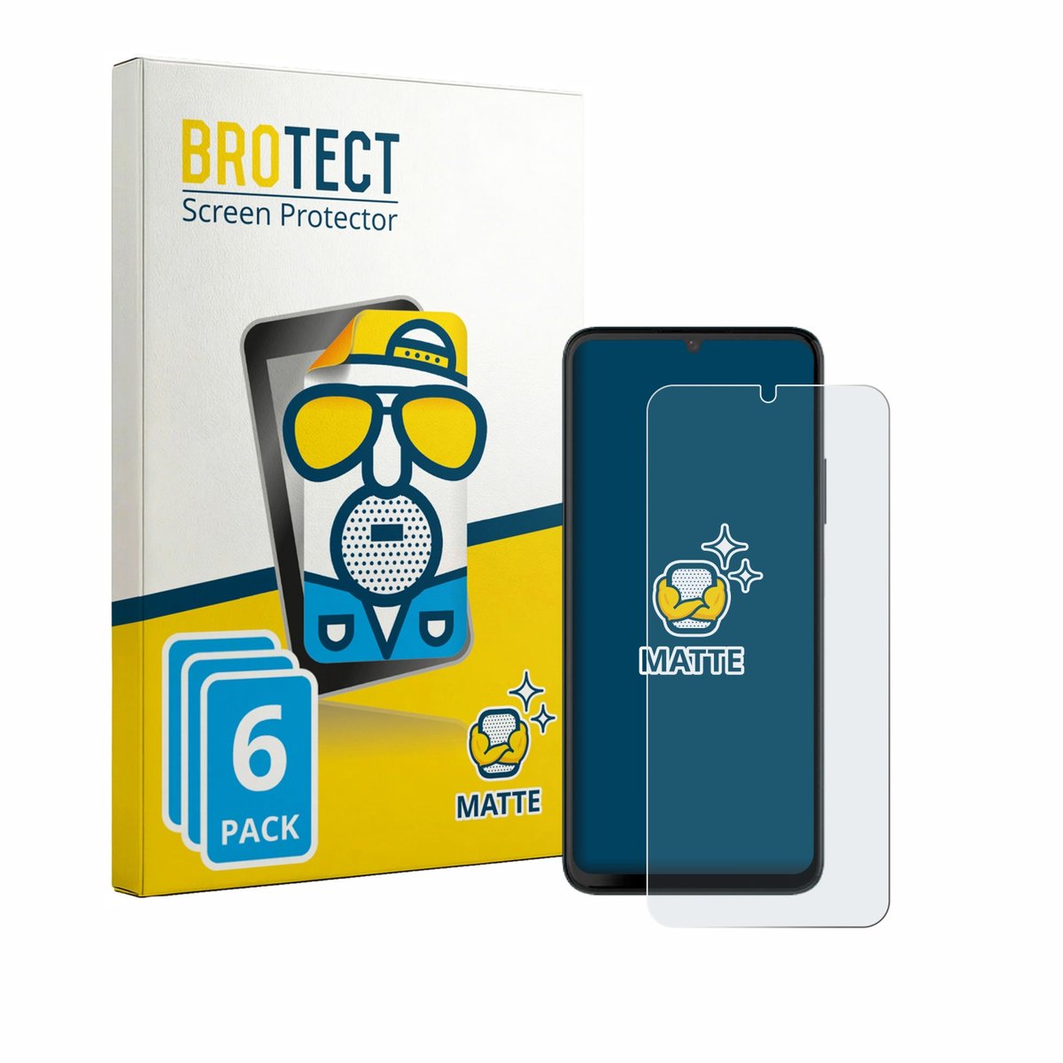 BROTECT - Screenprotector voor NUU Mobile X10 5G - Folie Beschermfolie matte 6 Stuks