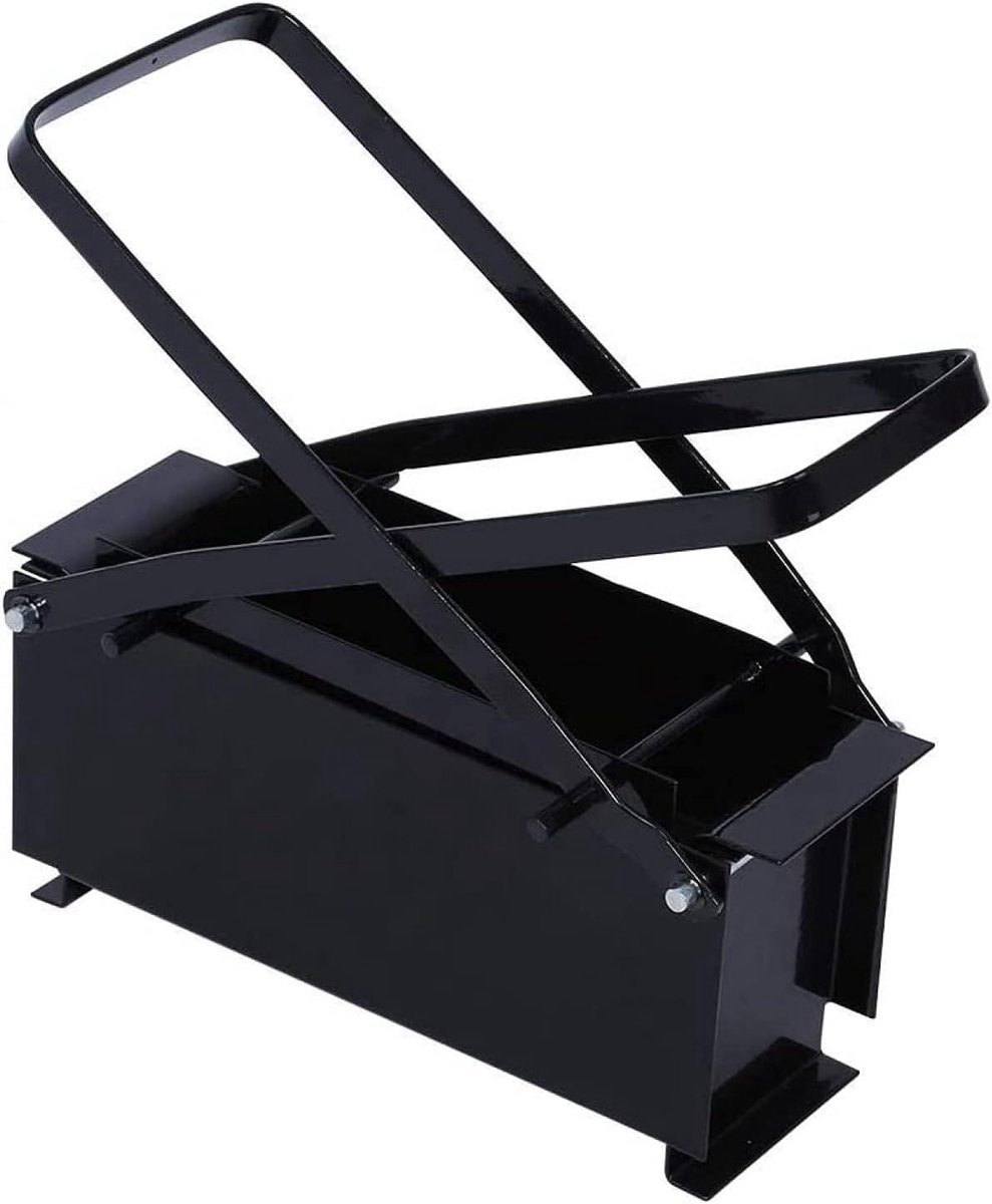 Briket Pers - Papier Briket - Haard Verwarmen - Gemaakt van ijzer - 25.6 cm - Zwart