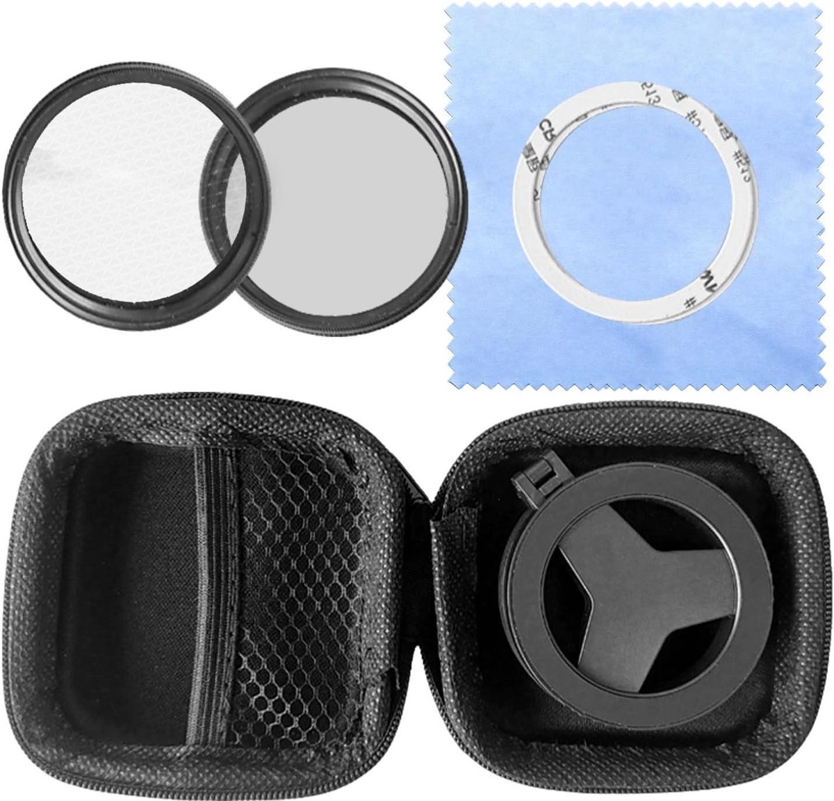 Aluminium CPL-filter - Polarisatiefilter Camera - Landschapsfotografie Verbeteren - Vermindert Verblindende Reflecties - 58 mm - Zilver