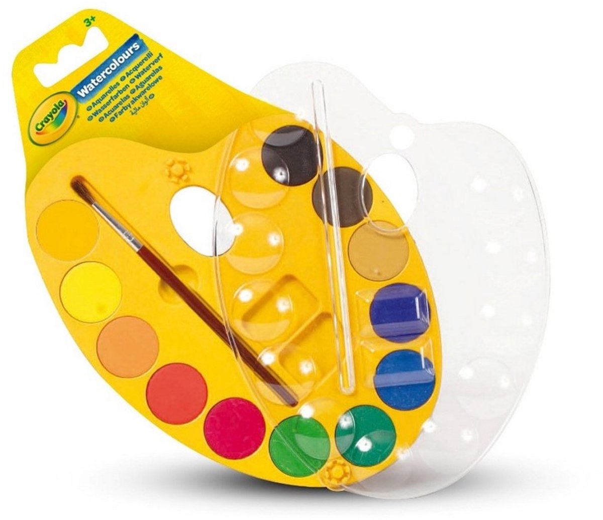 Crayola - Hobbypakket - Schilderspalet Waterverf - 12 Kleuren - Voor Kidneren — afbeelding 4