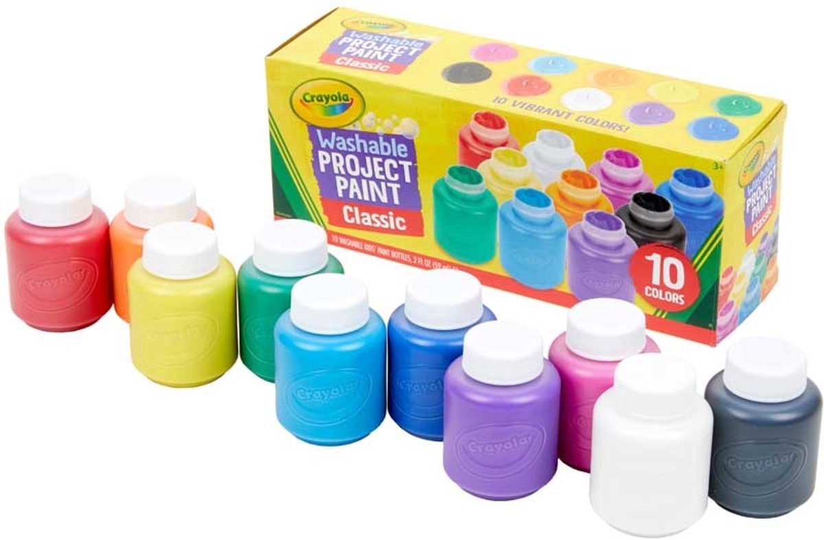 Crayola 10 Fl. met afwasbare verf — cadeau in Spellen & Speelgoed - foto 5