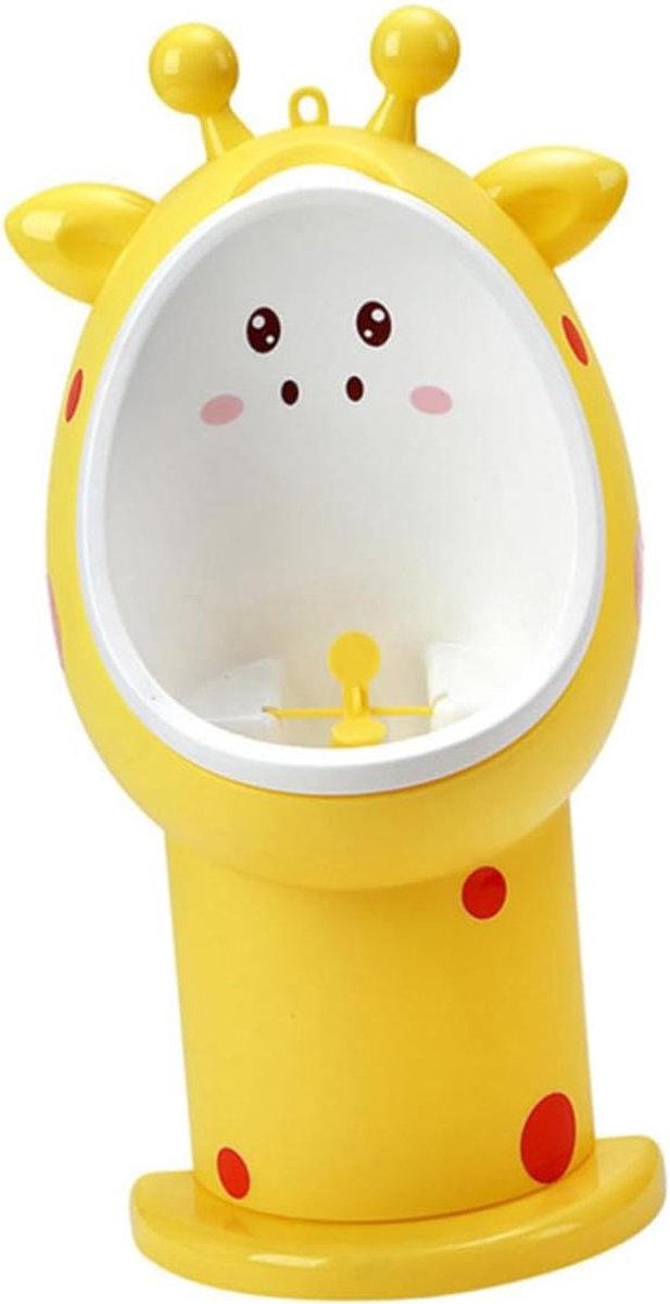 Staand Urinoir Babyjongens - Plaspotje Toilet - Zindelijkheidstraining - Glad Oppervlak - 47 x 235 x 15 cm - Geel