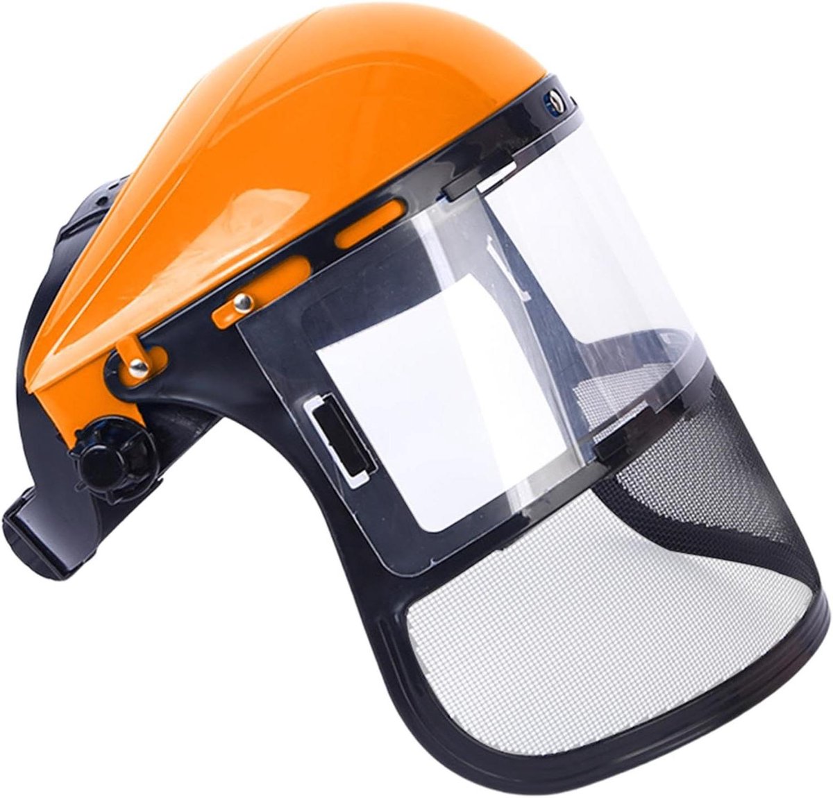 Gezichtsmasker Bescherming - Stofkap Bouw - Tegen Stof - Helder Zicht Vizier - 33.5x33.5x20cm - Zwart