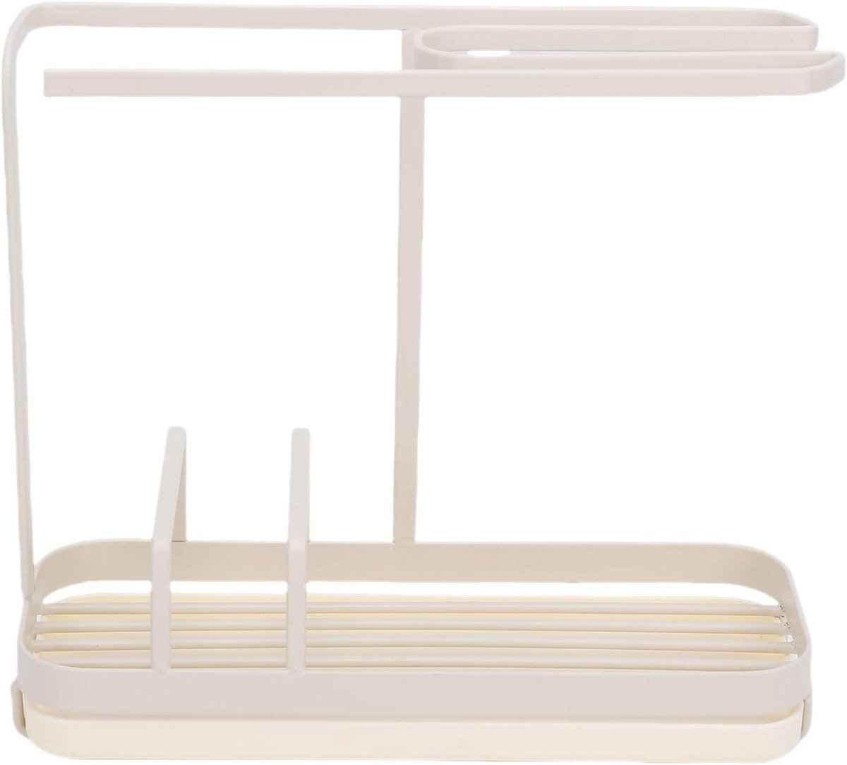 Gootsteensponsrek - Keuken Organizer - Keuken Opbergen - Met Handdoekbeugel - 25x21.5x9 cm