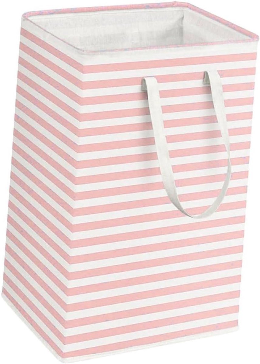 Wasmand Organizer - Opberghouder Mand - Kleding Sorteren - Eenvoudig Te Dragen - 60x40CM - Roze