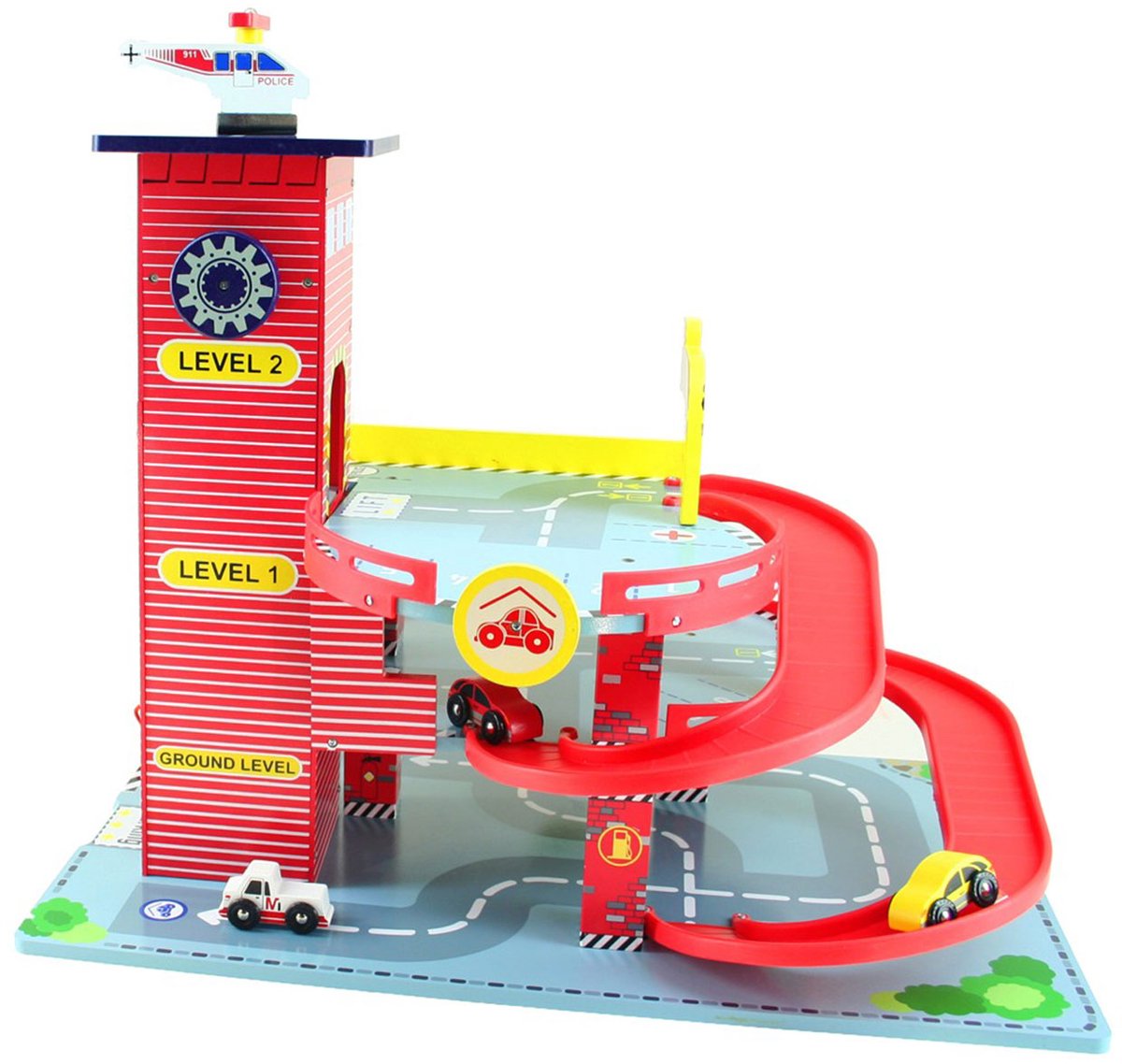 Mentari Houten Garage Rood — afbeelding 3