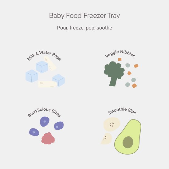 BIBS Babyvoeding Voedselbakje voor Eenvoudige Opslag, Compatibel met BIBS Voedsel Feeder, Lekvrij, Siliconen Bodem, Inclusief Deksel, BPA-vrij - Ideaal voor Moedermelk, Purees, Smoothies - Ivory van Merkloos — afbeelding 4