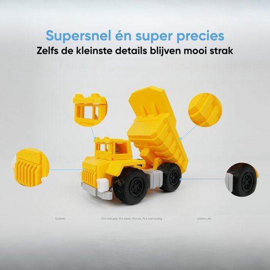 Flashforge Adventurer 5M High Speed 3D Printer 600mm/s Touchscreen – Kindvriendelijk - Quick-Detach Nozzle - 220×220×220 mm - WiFi - Smart App