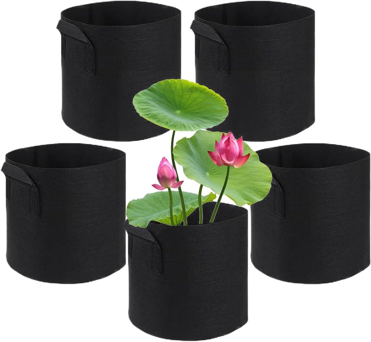 Vijverplantenmanden - Drijvende waterpotten - Waterplanten Kweken - Ademend Gaasweefsel - 20 cm - Meerkleurig