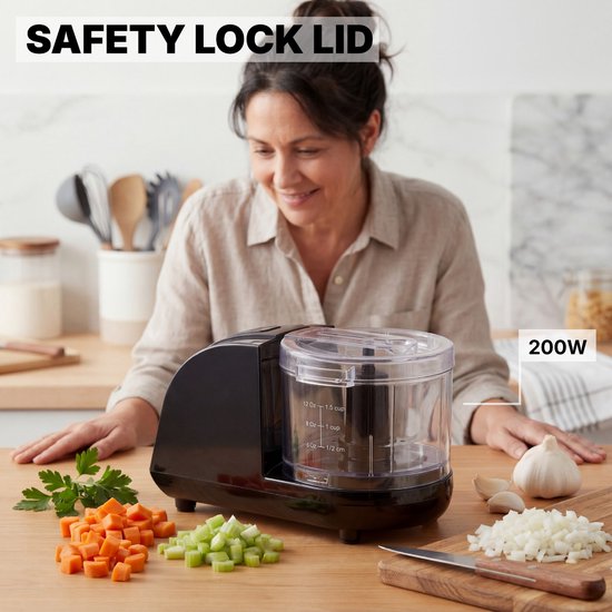 Chopnest Mini Chopper - Hakmolen - Geschikt voor groenten, noten en kruiden - 350 ML - Groentesnijder - Kleine blender van Chopnest — afbeelding 4